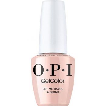 Lac de Unghii Semipermanent Vegan si Hema-Free - OPI Gel Color, nuanta Let Me Bayou a Drink, 15 ml