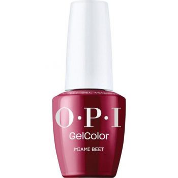 Lac de Unghii Semipermanent Vegan si Hema-Free - OPI Gel Color, nuanta Miami Beet, 15 ml