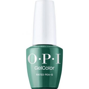 Lac de Unghii Semipermanent Vegan si Hema-Free - OPI Gel Color, nuanta Rated Pea-G, 15 ml