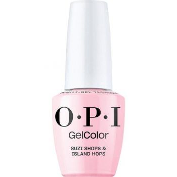 Lac de Unghii Semipermanent Vegan si Hema-Free - OPI Gel Color, nuanta Suzi Shops & Island Hops, 15 ml