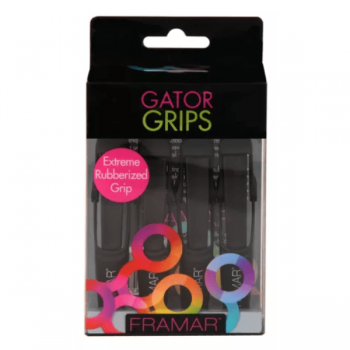 Set clipsuri pentru par Framar Gator Grips Negru 4 buc