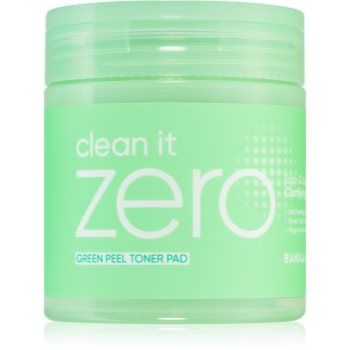 Banila Co. clean it zero Green Peel Toner Pad discuri pentru indepartarea impuritatilor pentru ten gras si problematic