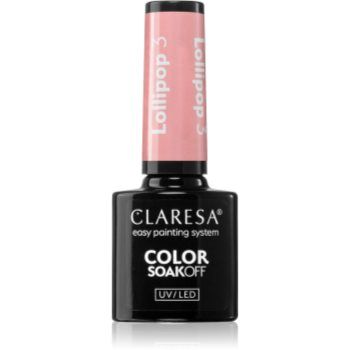 Claresa SoakOff UV/LED Color Lollipop lac de unghii sub forma de gel