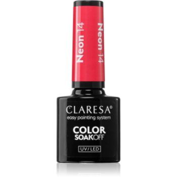 Claresa SoakOff UV/LED Color Neon lac de unghii sub forma de gel