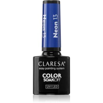 Claresa SoakOff UV/LED Color Neon lac de unghii sub forma de gel