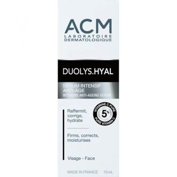 ACM Duolys Hyal Ser Intensiv antiimbatranire cu vitamina C pura 5% 15 ml