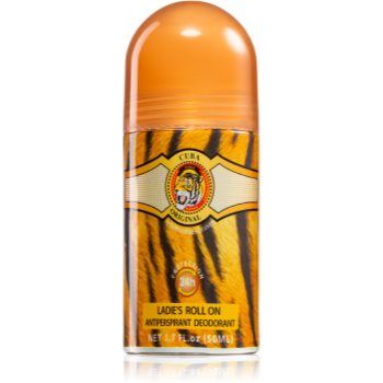 Cuba Jungle Tiger deodorant antiperspirant roll-on pentru femei