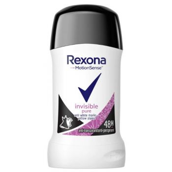 Deodorant Antiperspirant Stick pentru Femei Invizibil - Rexona MotionSense Invisibile Pure 48h, 40 ml