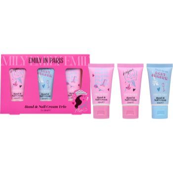 Emily In Paris Hand & Nail Cream Trio set cadou de maini