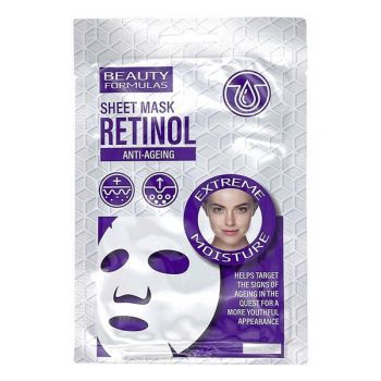 Masca Servetel pentru fata cu Retinol, anti-imbatranire, Beauty Formulas, 1 buc