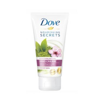 Crema de Maini cu Ceai Verde Matcha si Flori de Cires pentru Piele Uscata - Dove Nourishing Secrets Hand Cream with Matcha Green Tea and Sakura Blossom for Dry Skin, 75 ml