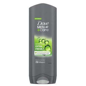 Gel de Dus pentru Barbati - Dove Men +Care Refreshing Extra Fresh Body, Face & Hair Wash, 250 ml