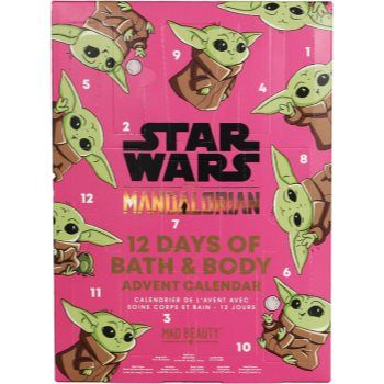 Mad Beauty Star Wars The Mandalorian The Child Calendar de Crăciun