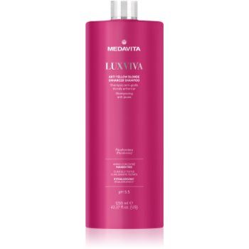 Medavita LUXVIVA Anti-Yellow Shampoo sampon pentru protectia culorii parului blond