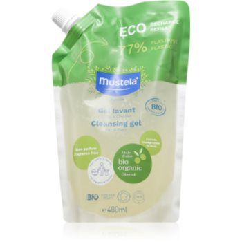 Mustela BIO gel de duș pentru corp și păr pentru nou-nascuti si copii