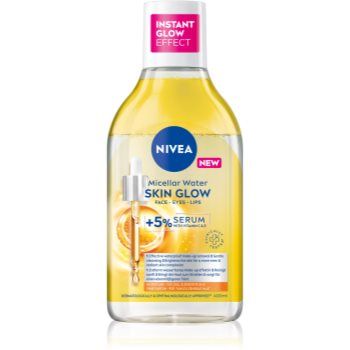 NIVEA Micellar Skin Glow apa pentru curatare cu particule micele pentru o piele mai luminoasa