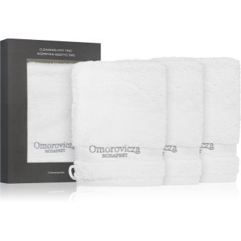 Omorovicza Cleansing Mitt Trio set demachiant pentru make-up din microfibră