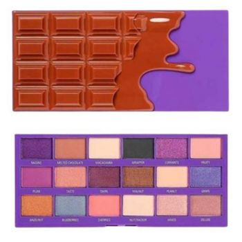 Paleta de 18 farduri pentru pleoape, Make up Revolution, Fruit And Nut