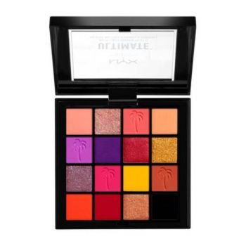 Paleta de farduri NYX Professional Makeup, Ultimate Shadow, Festival, 16 culori, 13 g