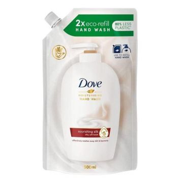 Rezerva Sapun Lichid - Dove Moisturizing Hand Wash Nourishing Silk Refill Pack, 750 ml