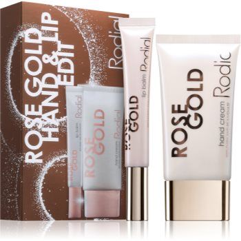 Rodial Rose Gold Hand & Lip Edit set cadou