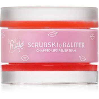 Rude Cosmetics Scrubski & Balmer balsam și exfoliant pentru buze