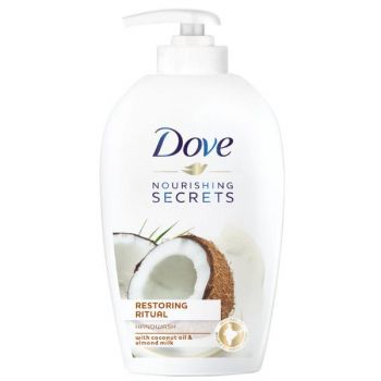 Sapun Lichid Hranitor cu Ulei de Cocos si Lapte de Migdale - Dove Nourshing Secrets Restoring Ritual Hand Wash with Coconut Oil & Almond Milk, 250 ml