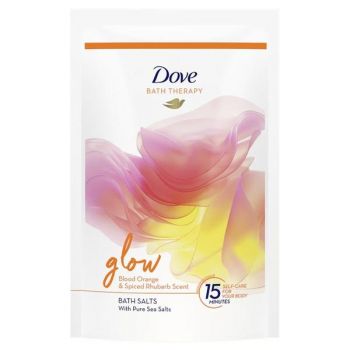 Sare de Baie - Dove Bath Therapy Glow Blood Orange&Spiced Rhubarb Scent Bath Salts, 400 g