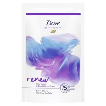 Sare de Baie - Dove Bath Therapy Renew Wild Violet&Pink Hibiscus Scent Bath Salts, 400 g