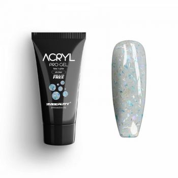 Acryl Pro Gel 2M Flakes and Glitter AB Clear - 15g