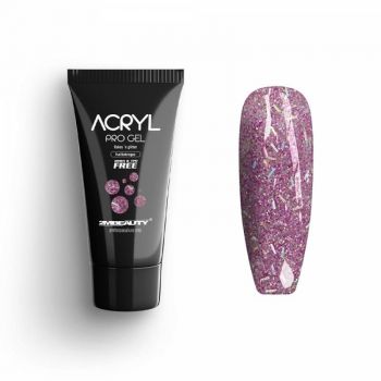 Acryl Pro Gel 2M Flakes and Glitter Heliotrope - 15g