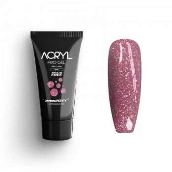 Acryl Pro Gel 2M Flakes and Glitter Pink - 15g