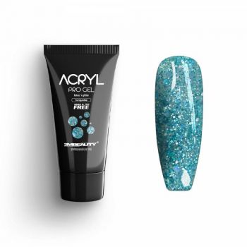 Acryl Pro Gel 2M Flakes and Glitter Turquoise - 15g