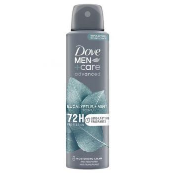 Deodorant Spray pentru Barbati - Dove Men +Care Advanced 72h Protection Eucalyptus+Mint, 150 ml