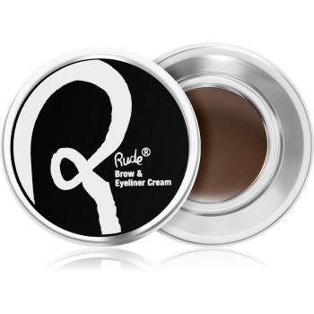 Rude Cosmetics Peep Show Brow & Eyeliner Cream gel de sprancene de lungă durată