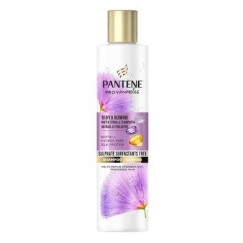 SHORT LIFE - Sampon fara Sulfati pentru Par Uscat si Aspru - Pantene Pro-V Miracles Silk &Glow Shampoo, 225 ml