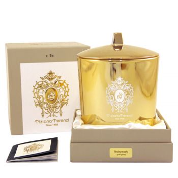 Andromeda - gold glass candle  900 gr