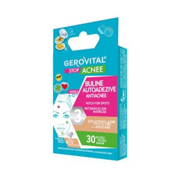 Buline Autoadezive Antiacnee - Gerovital Stop Acnee, 30 buc