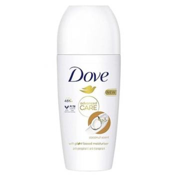 Deodorant Roll-On - Dove Advanced Care Coconut & Jasmine Flower Scent, 50 ml