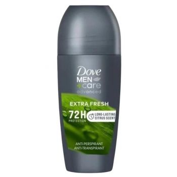 Deodorant Roll-On pentru Barbati - Dove Men +Care Advanced 72h Protection Extra Fresh, 50 ml