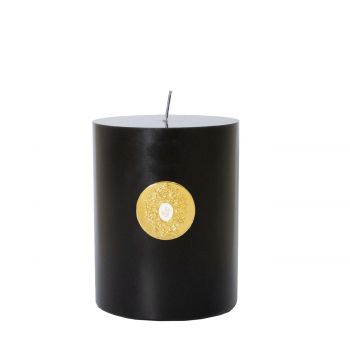 Halley black cylindrical candle 500 gr