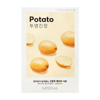 Masca Tip Servetel cu Extract de Cartofi - Missha Airy Fit Sheet Face Mask - Potato, 19 g