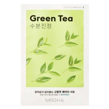 Masca Tip Servetel cu Extract de Ceai Verde - Missha Airy Fit Sheet Face Mask - Green Tea, 19 g