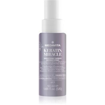 Medavita Keratin Miracle Smoothing Thermo Defence Spray spray pentru păr cu protecție termică pentru netezirea parului