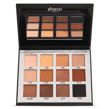 Paleta de Farduri BPerfect Mini Muted Shadow Palette