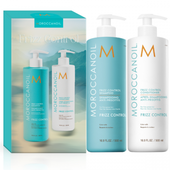 Set pentru netezirea parului Moroccanoil Frizz Control Duo 2x500ml