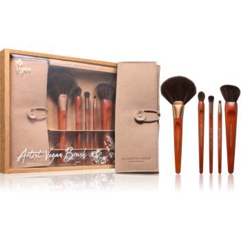 Too Cool For School Artist Vegan Brush Set set de pensule cu husă