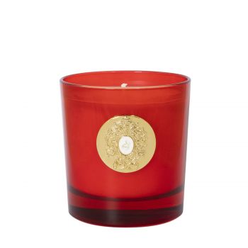 Tuttle red glass candle 250 gr