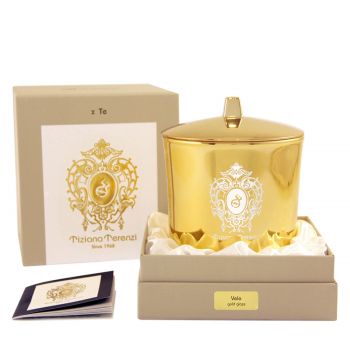 Vele - gold glass candle 500 gr