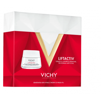 Vichy Trusa Xmas Lifactiv Crema H.A. antirid si fermitate ten normal-mixt 50 ml